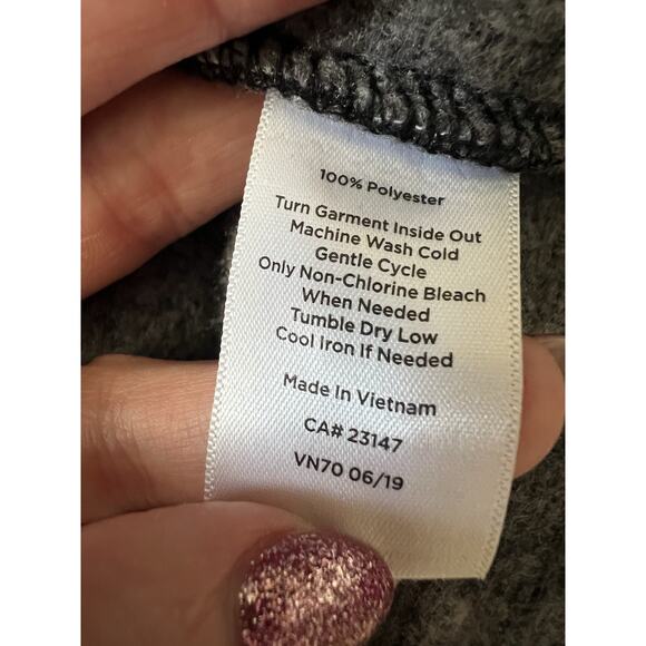 TALBOTS Petite Geometric Fair Isle Fleece High Neck Pullover Top Sweater Sz MP - Picture 8 of 11